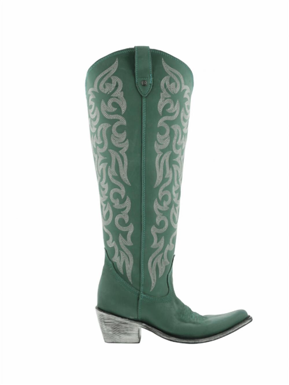 NEW LIBERTY BLACK women's aretha wide calf boot in turquoise vegas